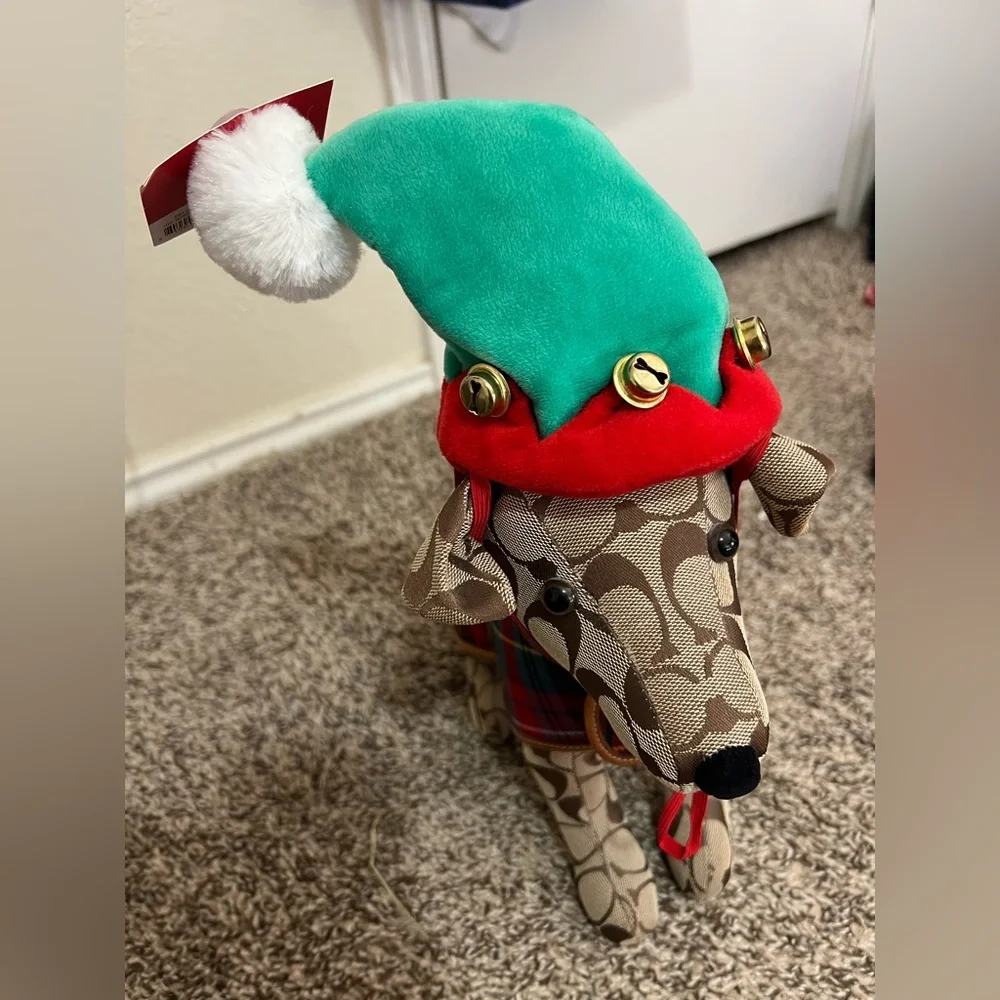 NWT Holiday Elf Dog Hat with Bells